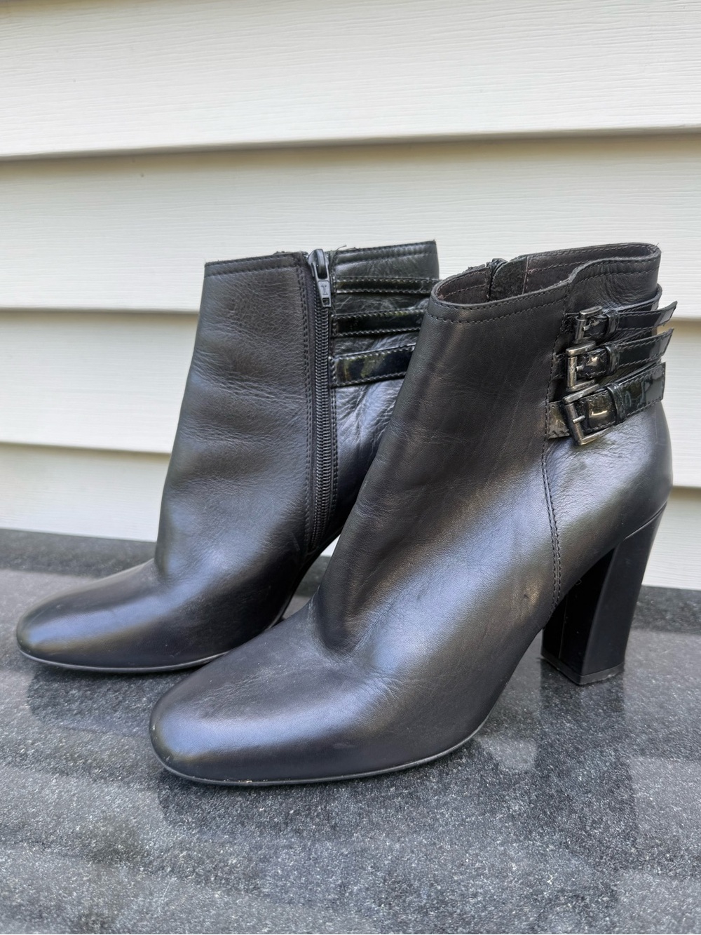 Sesto Meucci *Real Leather* "Blake" Ankle Boots, Size 8.5